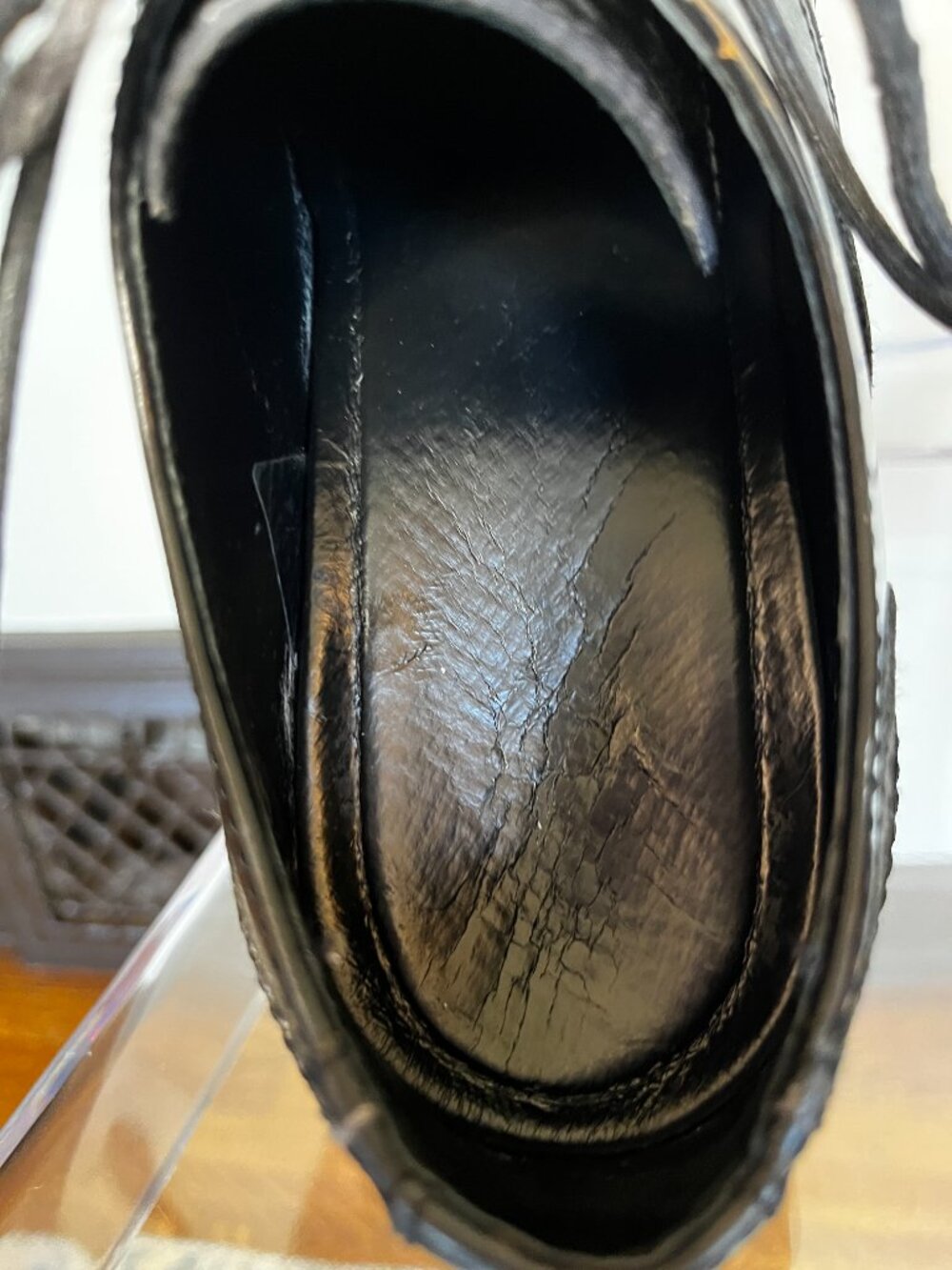 Dansko comfort brogue wingtip oxford, black leather - Picture 7 of 8
